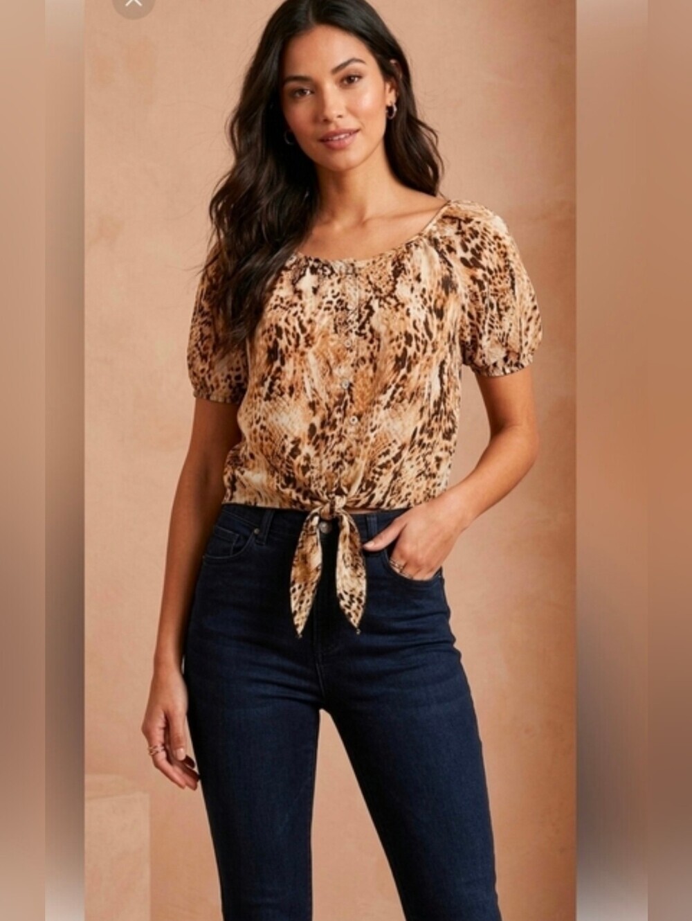 Leopard Print Women's Top